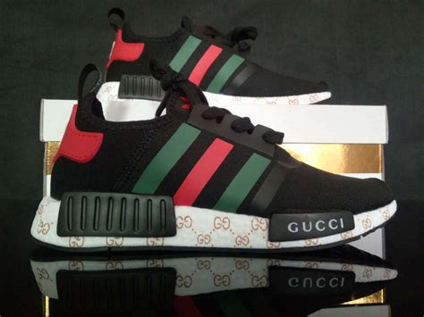 adidas nmd black custom gucci shoe|Gucci Adidas NMD malaysia.